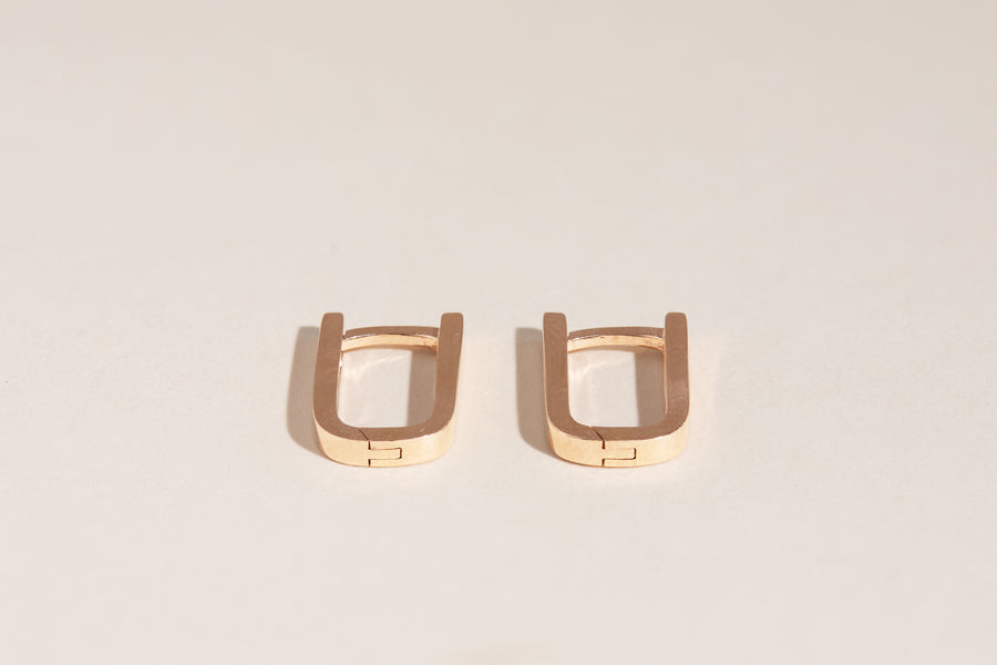 Boucles d'oreilles Christina huggies en or rose