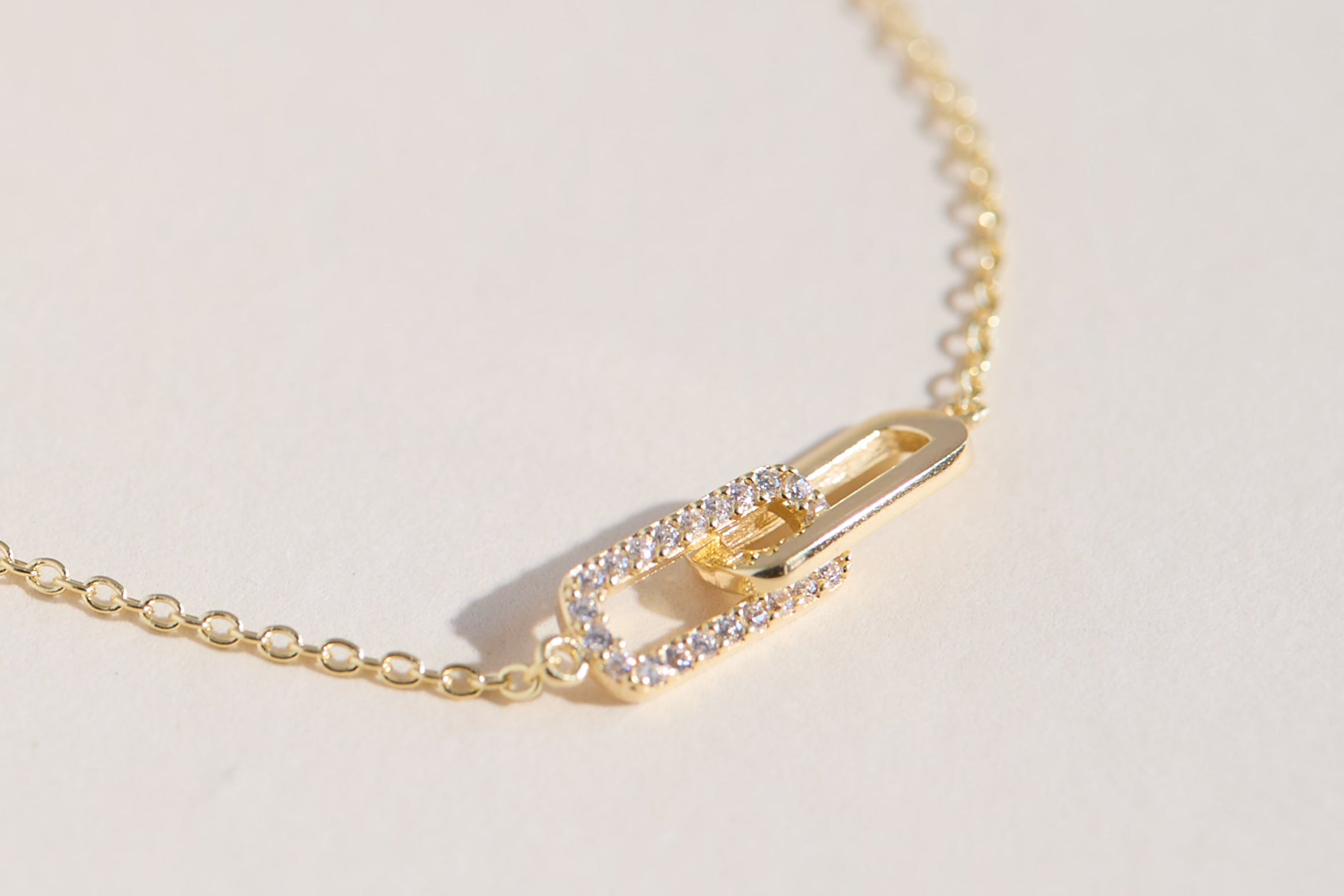 Zoe Paperclip Duo Bracelet