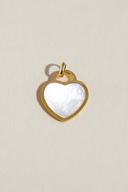 Tiffany Mother Of Pearl Heart Charm