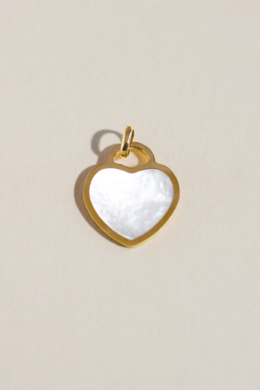 Tiffany Mother Of Pearl Heart Charm