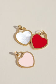 Tiffany Mother Of Pearl Heart Charm