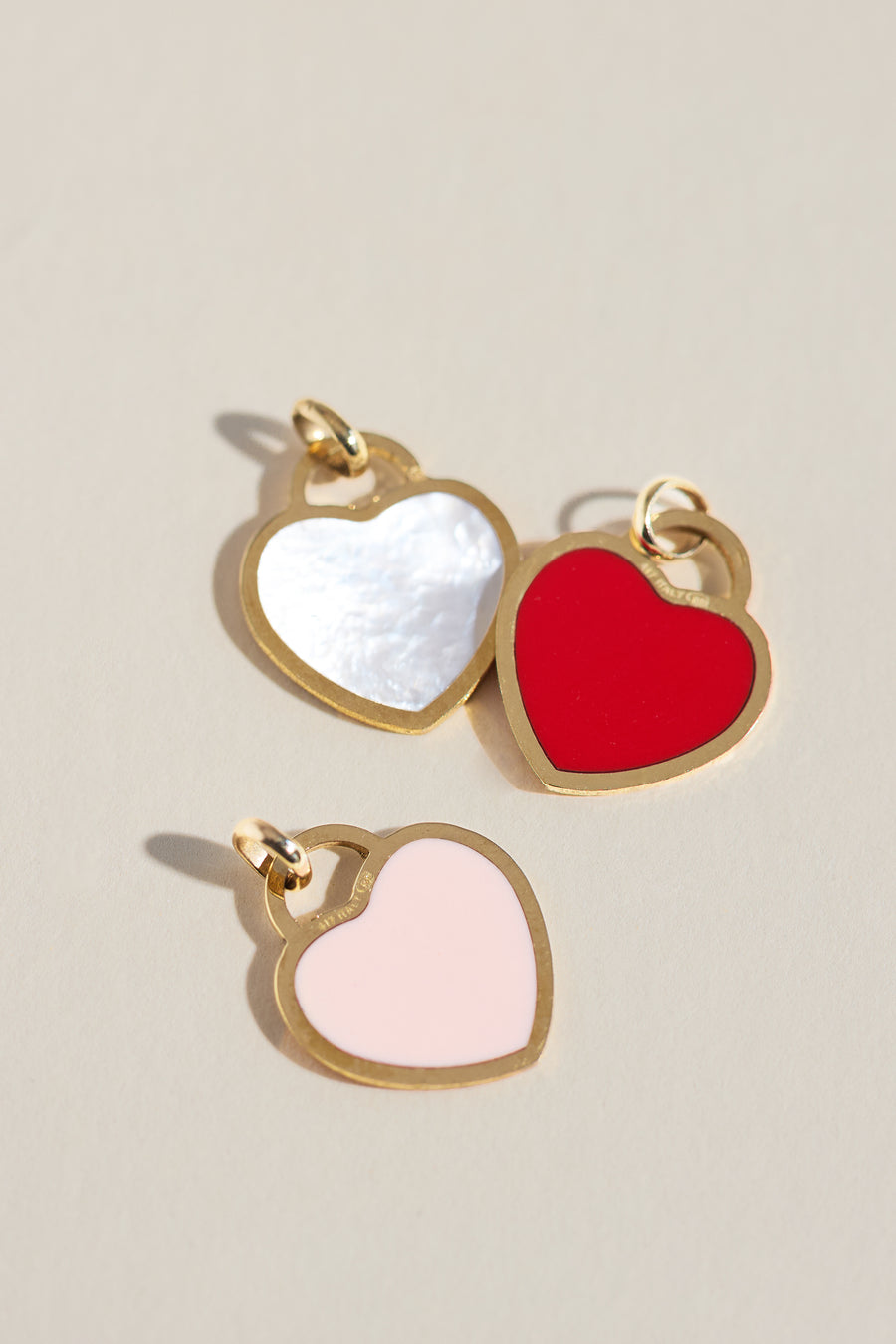 Tiffany Mother Of Pearl Heart Charm