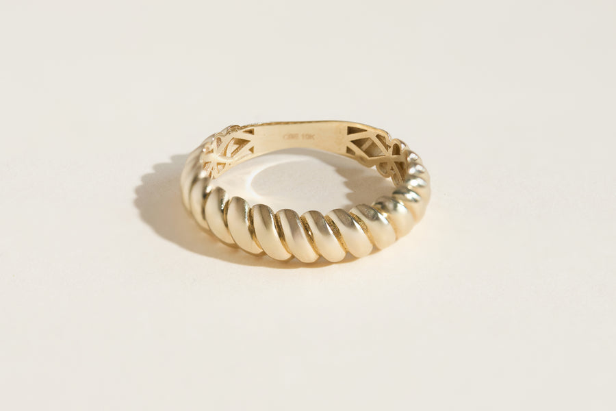 Hailey Gold Croissant Ring