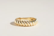 Hailey Gold Croissant Ring