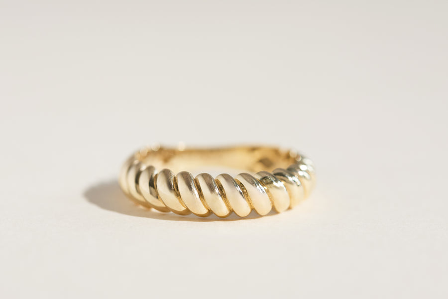 Hailey Gold Croissant Ring