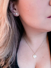 Tiffany Mother Of Pearl Heart Charm