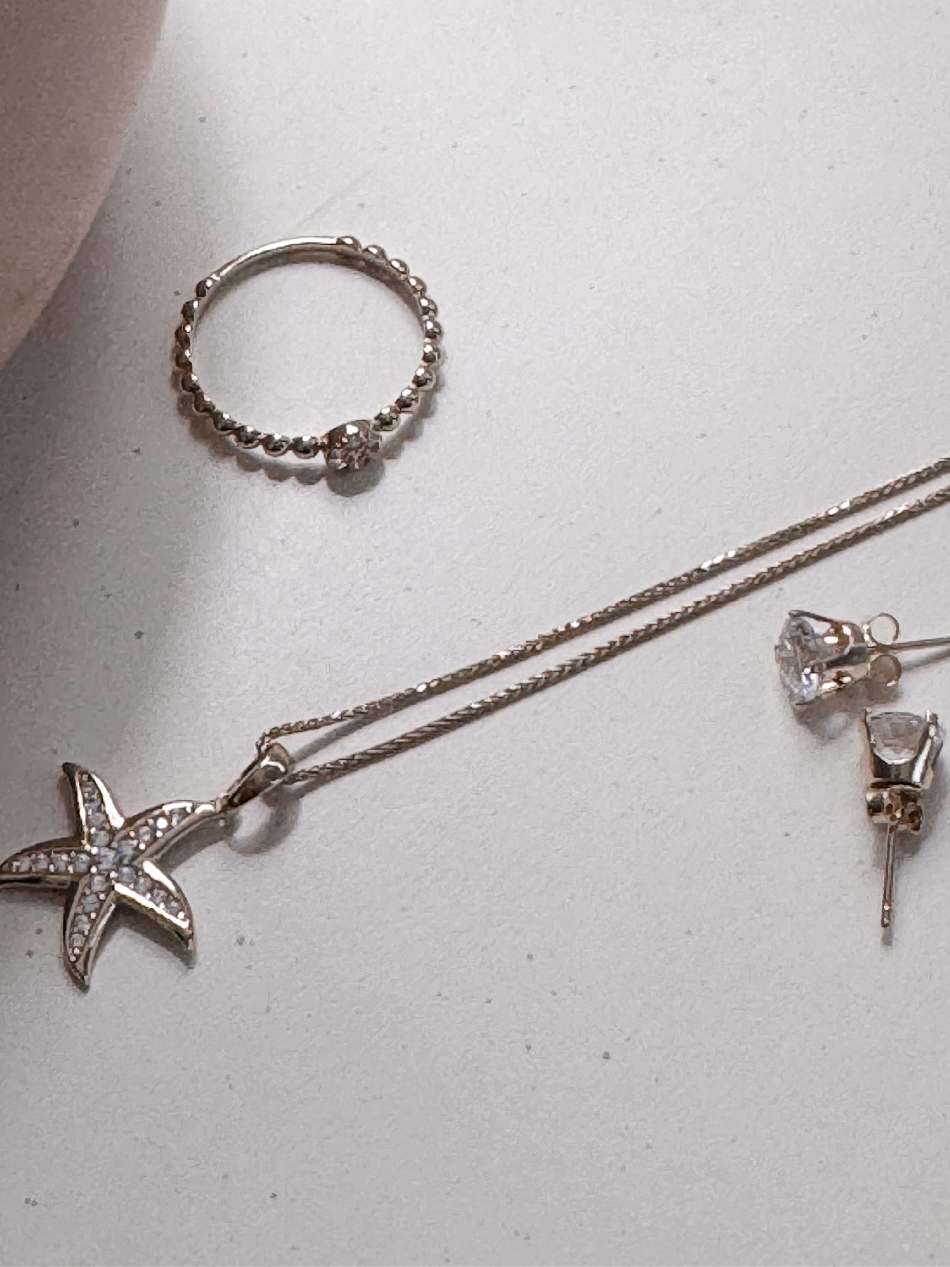 Ariel Sparkling Starfish Pendant