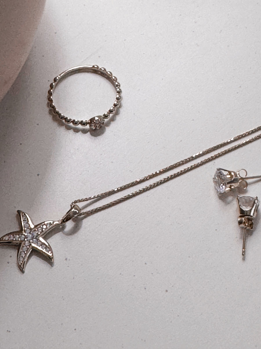 Ariel Sparkling Starfish Pendant