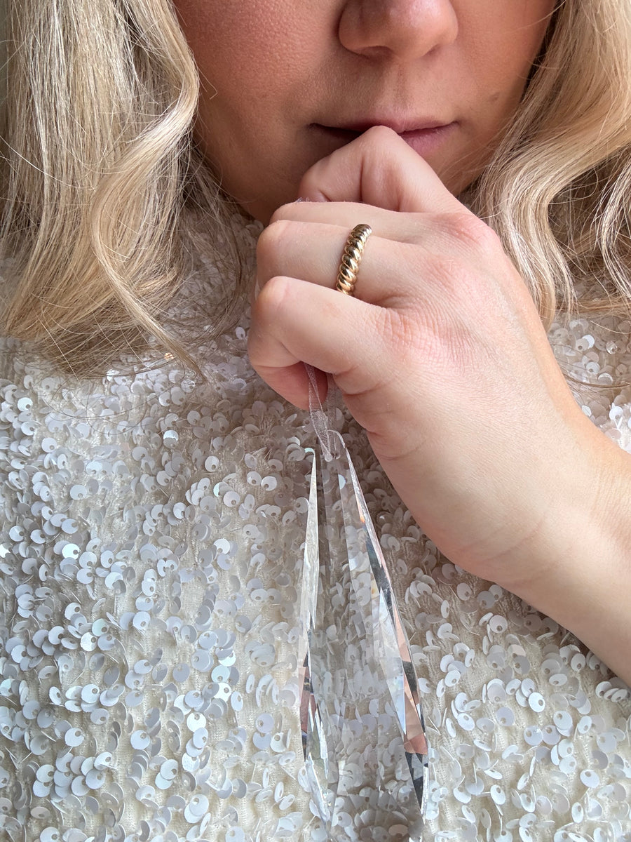 Hailey Gold Croissant Ring