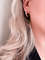 Fanny Square Medium Hoops