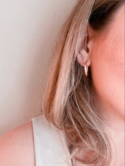 Boucles d'oreilles Marcia anneaux torsadées