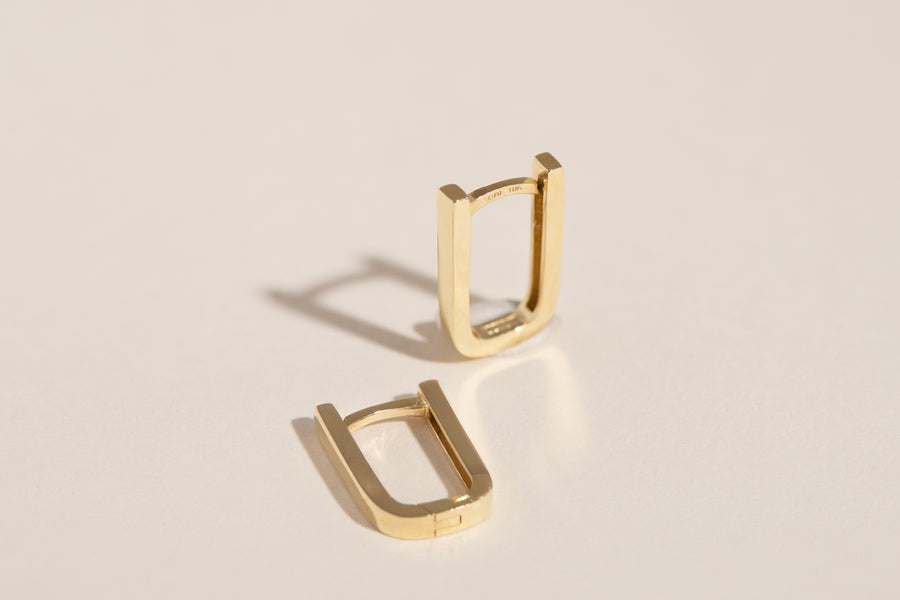 Boucles d'oreilles Christina huggies en or jaune