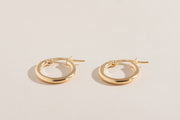 Boucles d'oreilles Yasmine anneaux légères petit format