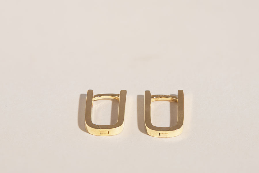 Boucles d'oreilles Christina huggies en or jaune