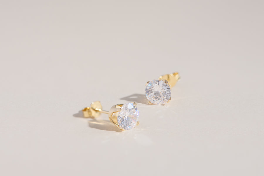Boucles d'oreilles Julie scintillantes format moyen 
