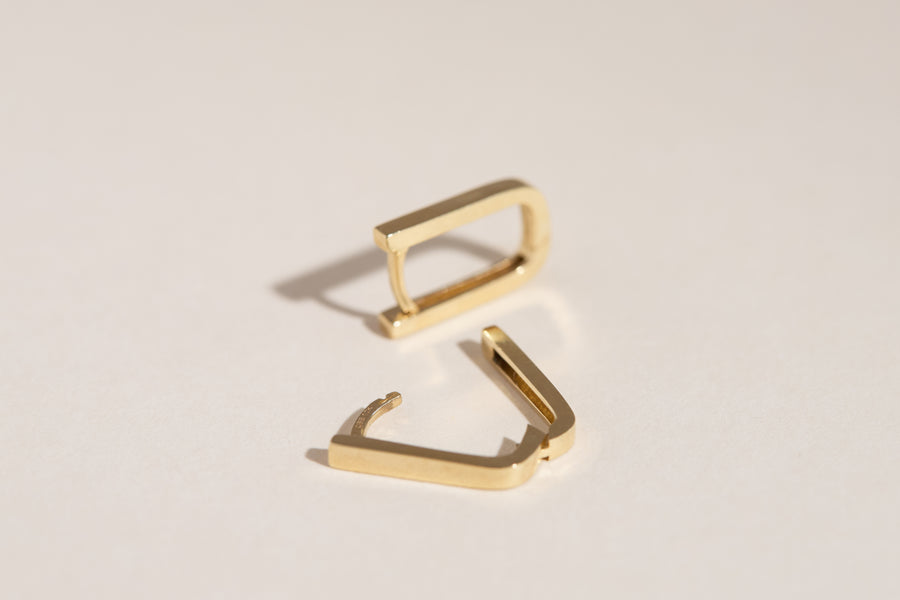 Boucles d'oreilles Christina huggies en or jaune