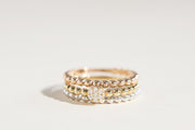 Bague Selena à pois en or rose 