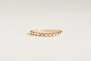 Bague Selena à pois en or rose 