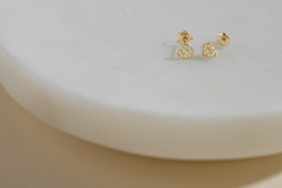 Boucles d'oreilles petits coeurs
