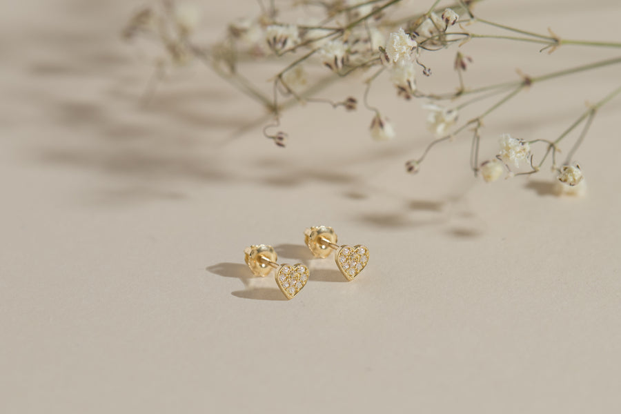 Boucles d'oreilles petits coeurs