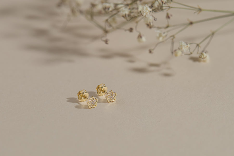 Boucles d'oreilles petites marguerites