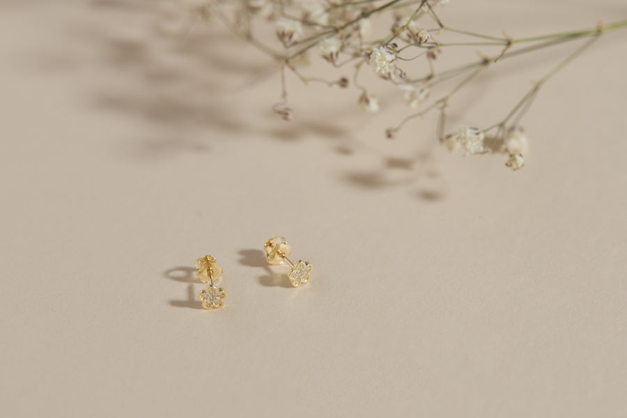 Boucles d'oreilles petites marguerites