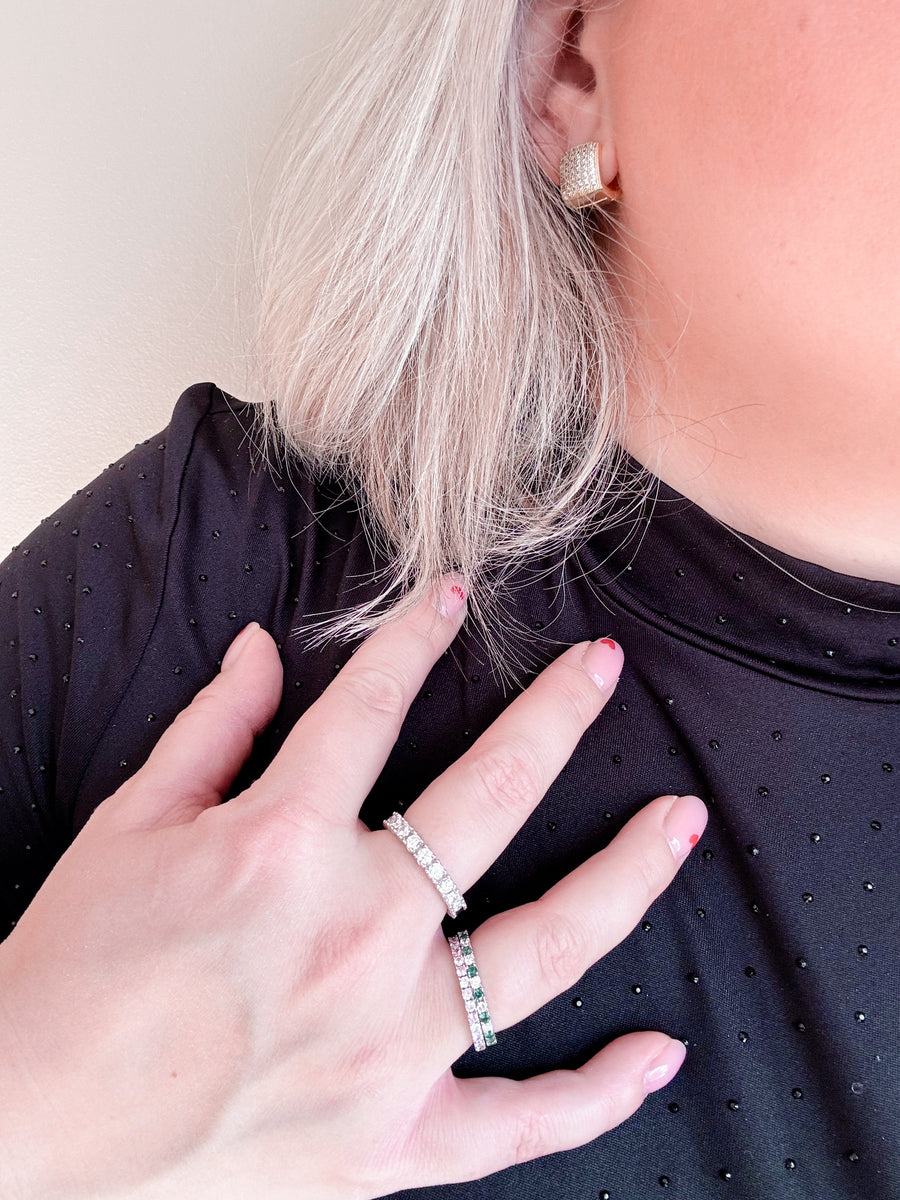 Sabrina Green Sparkling Ring