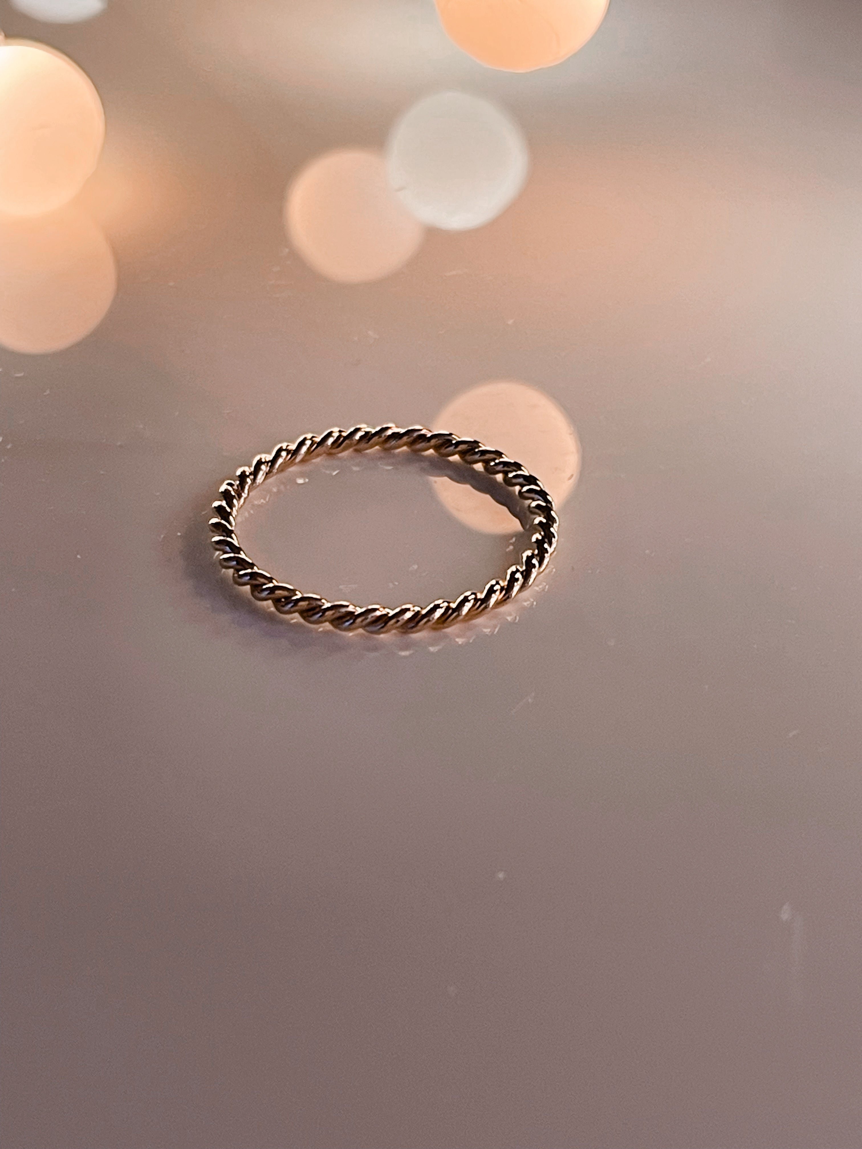 Bague Miley torsadé en or jaune