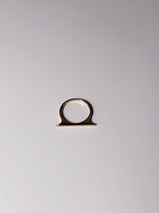Bague Lana barre originale en or jaune 