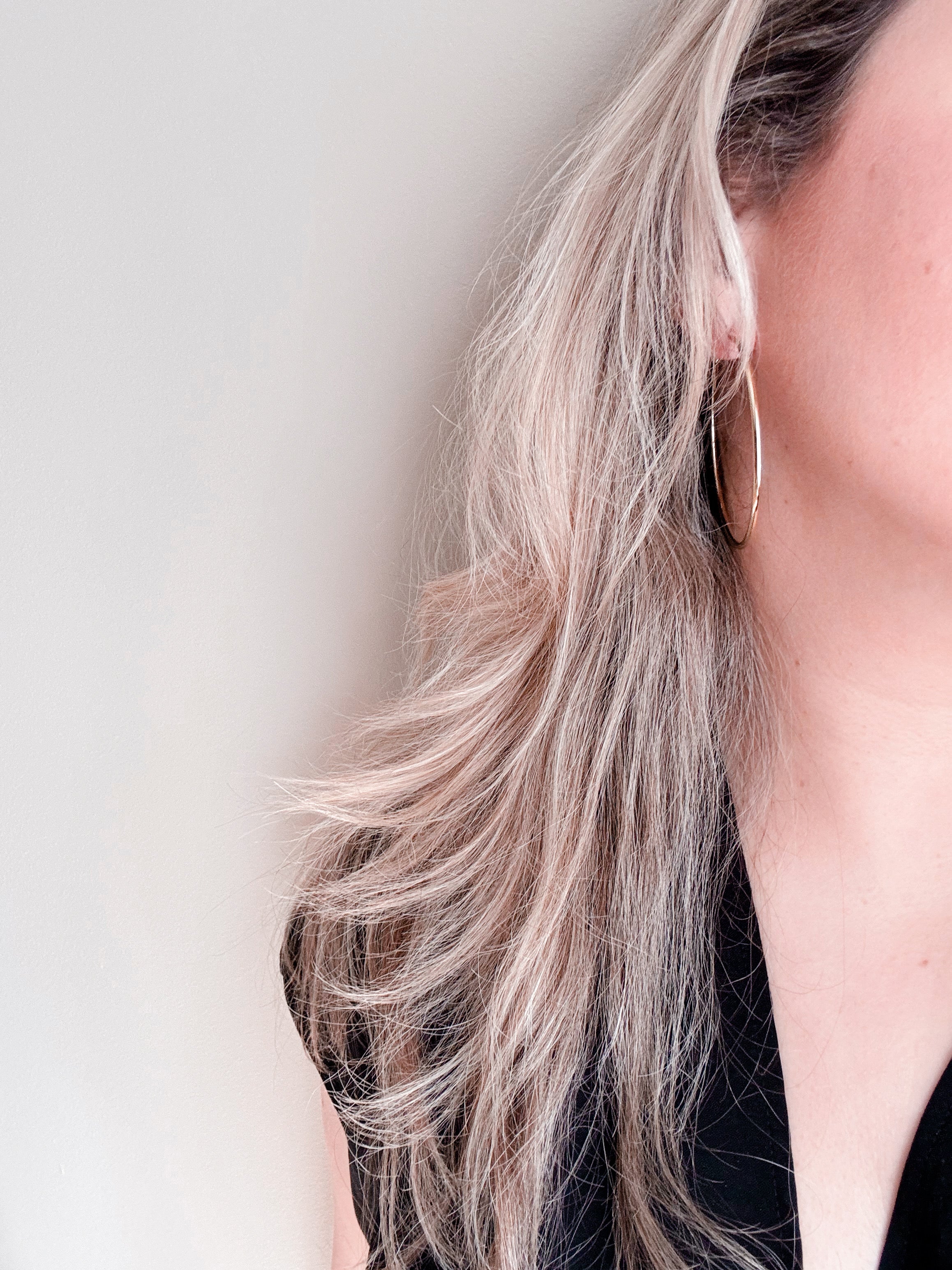 Boucles d'oreilles Audrey anneaux classiques XL