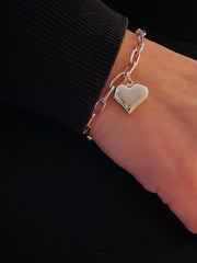 Harper puffy heart bracelet