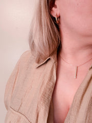 Avery Sparkling Bar Necklace