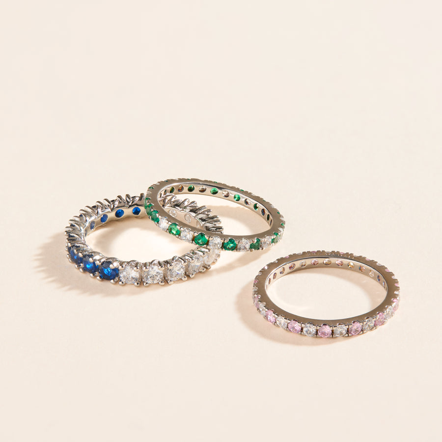 Sabrina Chunky Double Sparkling Ring