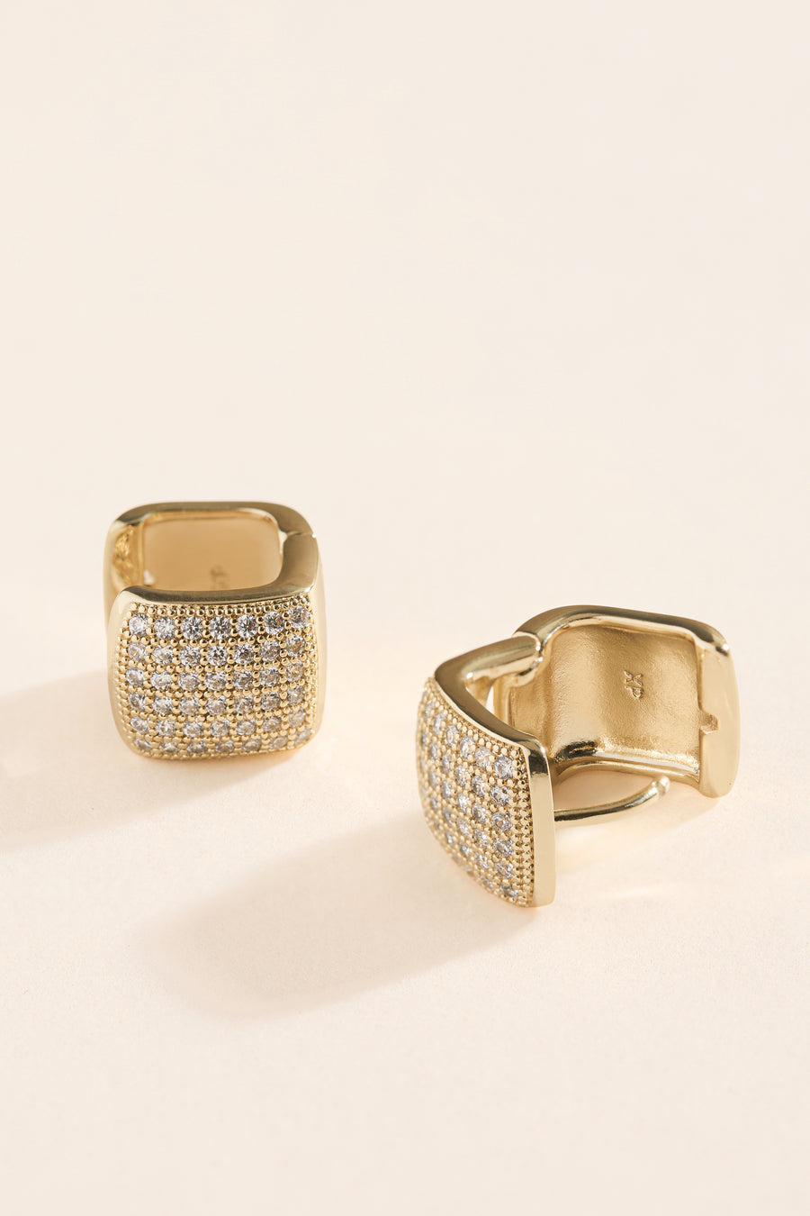 Victoria Pavé Diamond Huggie Hoops