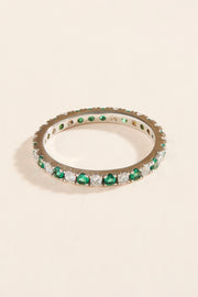 Sabrina Green Sparkling Ring