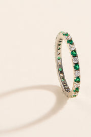 Sabrina Green Sparkling Ring
