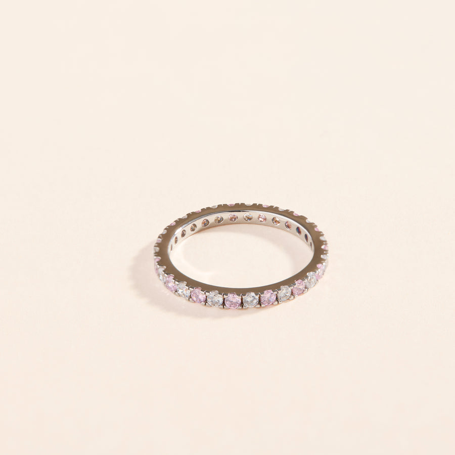 Sabrina pink sparkling ring