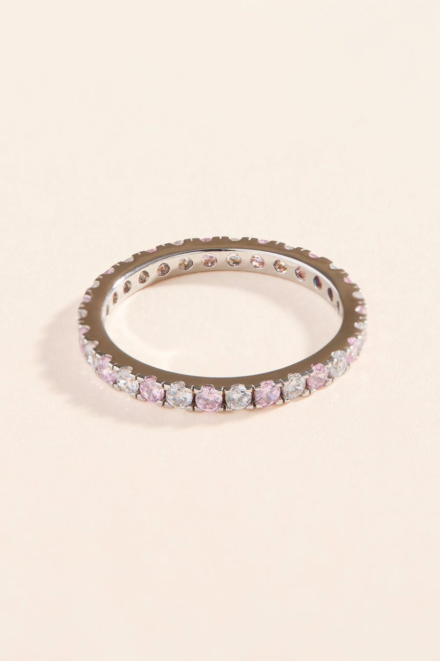 Sabrina pink sparkling ring