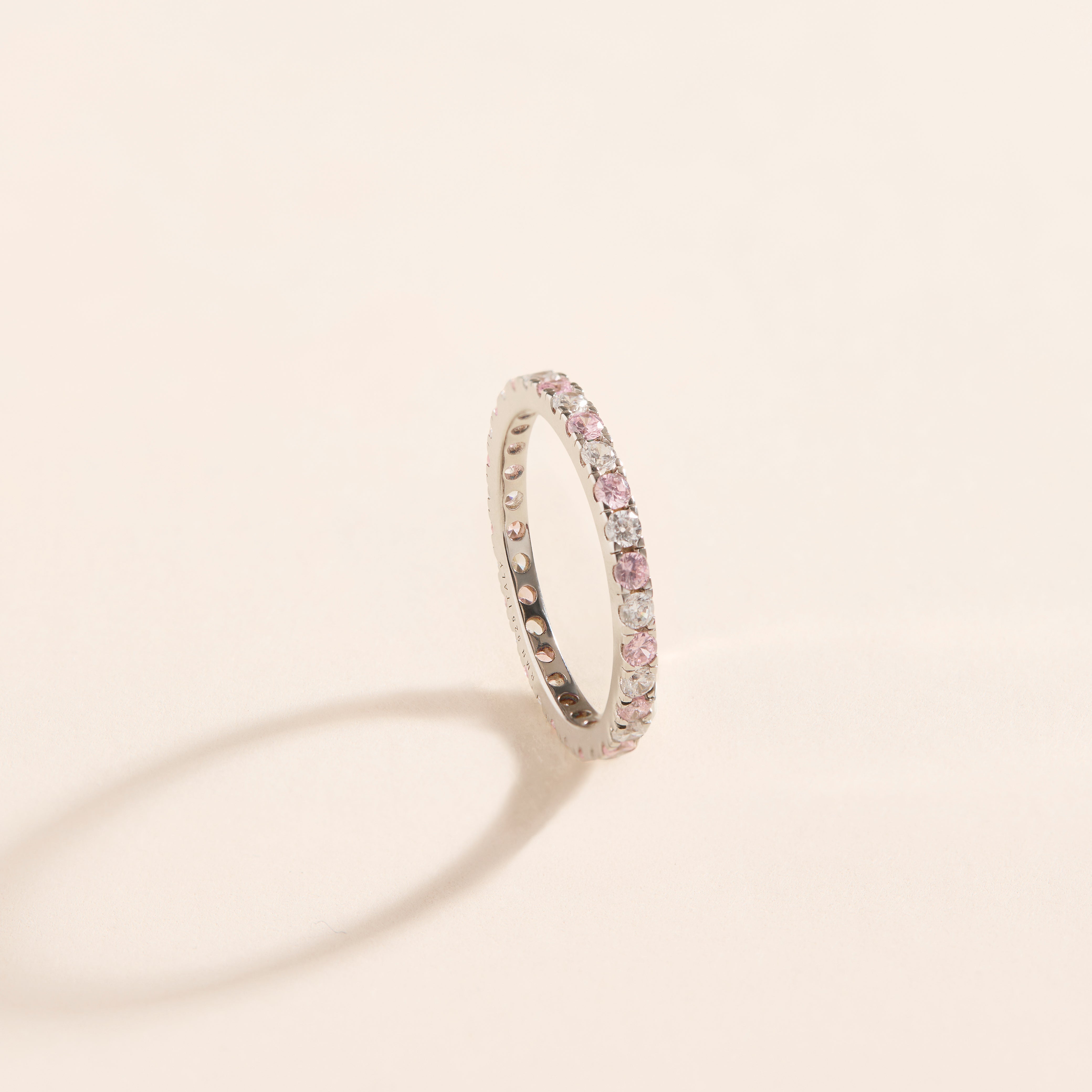 Sabrina pink sparkling ring