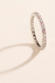 Sabrina pink sparkling ring