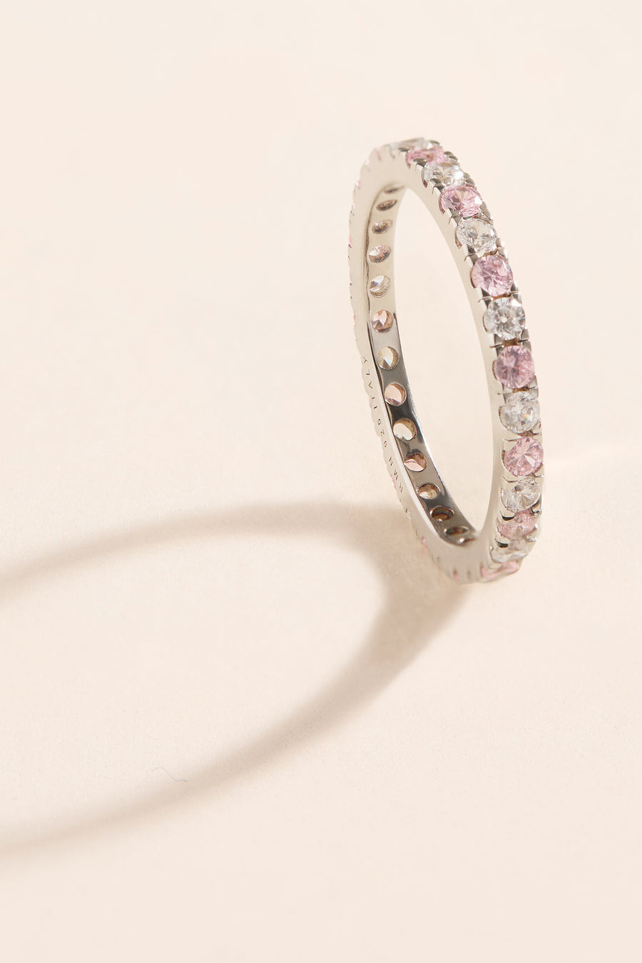 Sabrina pink sparkling ring