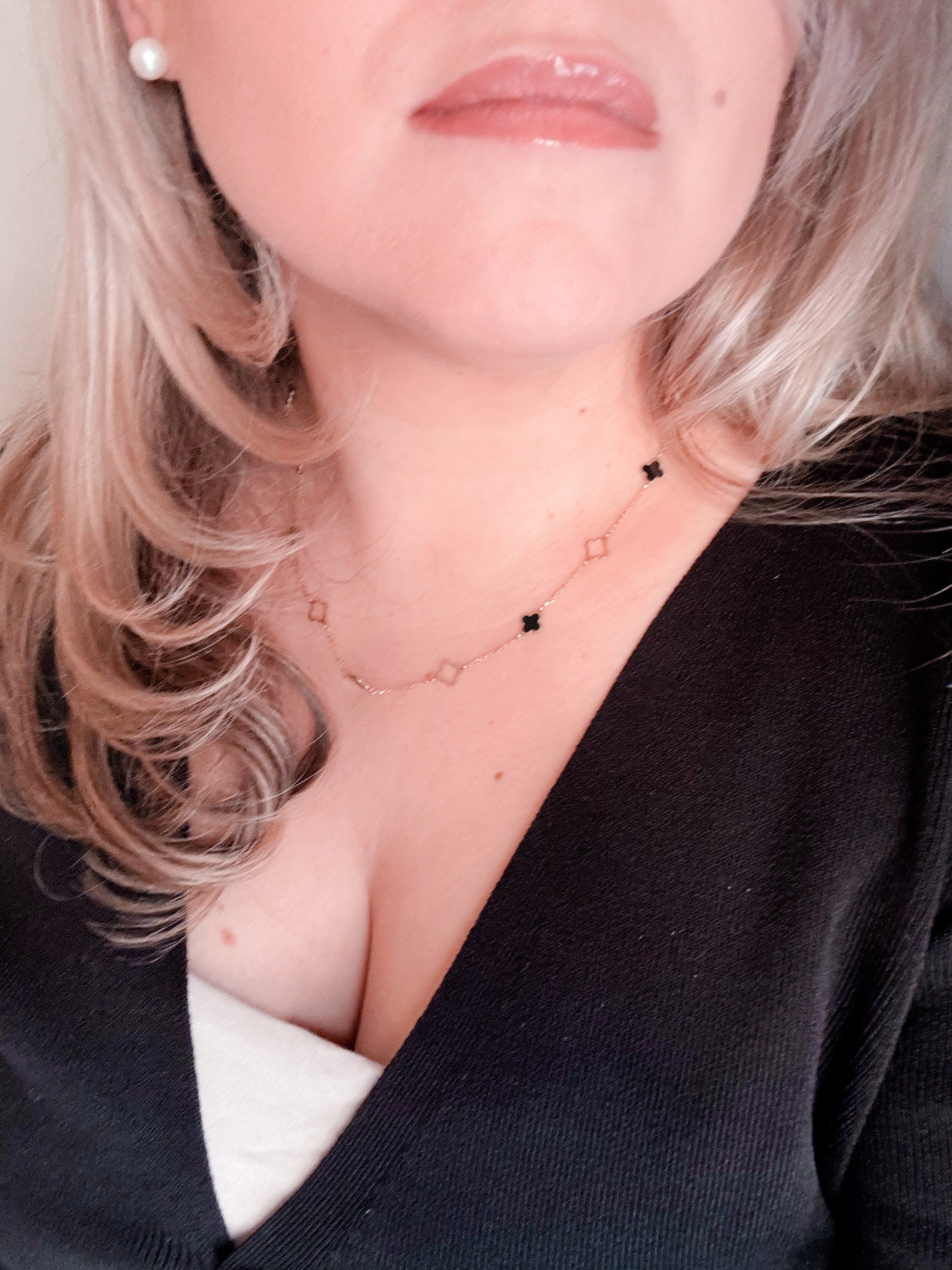 Charlotte Mini Clovers Necklace