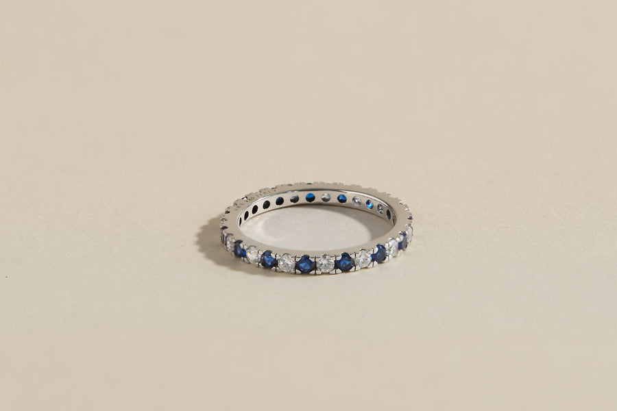 Sabrina blue sparkling ring