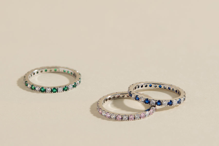 Sabrina blue sparkling ring